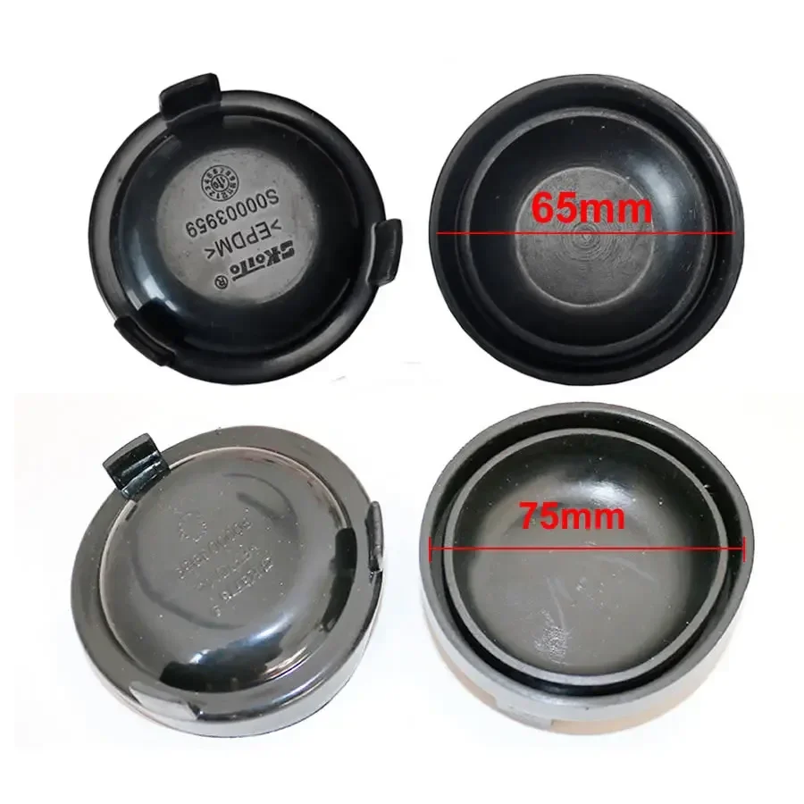 For Volkswagen Lavida 2016-2019 Headlight Dust Cover Sealing Cap Rubber Waterproof Dustproof Headlamp Cap 75mm 65mm 1PCS