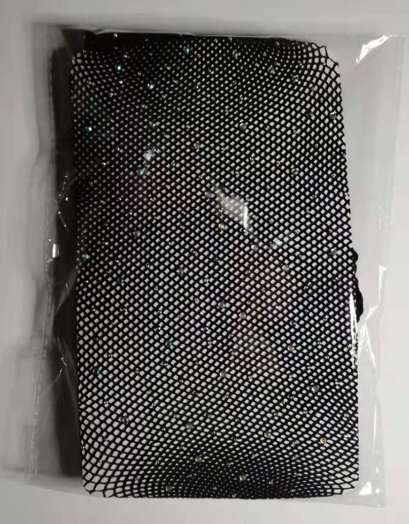 Sommer Fishnet Weiße Strumpfhosen Diamant Strumpfhosen für Frauen Sexy Glänzende Netz Strumpfhosen Weibliche Dünne Strass Mesh Nylon Strümpfe Collan – Detail 13