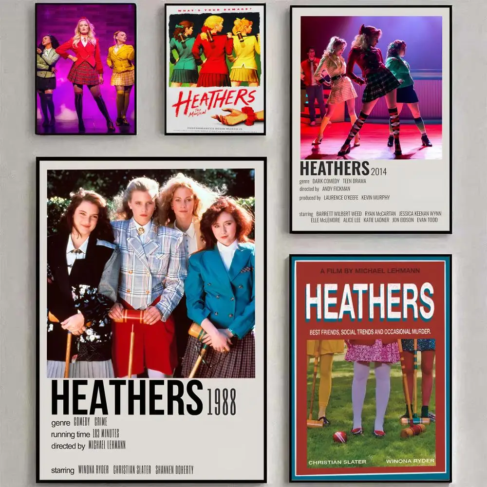 الكلاسيكية في سن المراهقة الموسيقية H-Heathers المشارك ملصق مقاوم للماء HD جدار الفن ملصق مائي ذاتية اللصق ديكور جمالي للمعيشة المنزلية #1