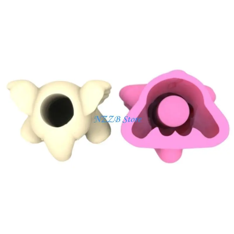

T21F Silicone Mold Planter Molds Pencil Holder Mould Elephant Moulds