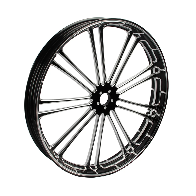 21 Inch Front Rims Motorcycle Parts Manufacturer Black Aluminum Rims For Harley Davidson