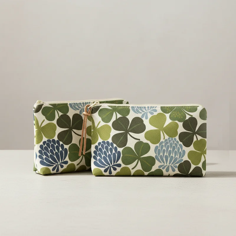 

Портативная холщовая косметичка-органайзер для мелких предметов