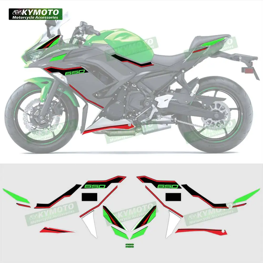 

for NINJA650 Ninja 650 2019 2020 2021 2022 2023 2024 motorcycle accessories stickers body racing decoration fairing decals