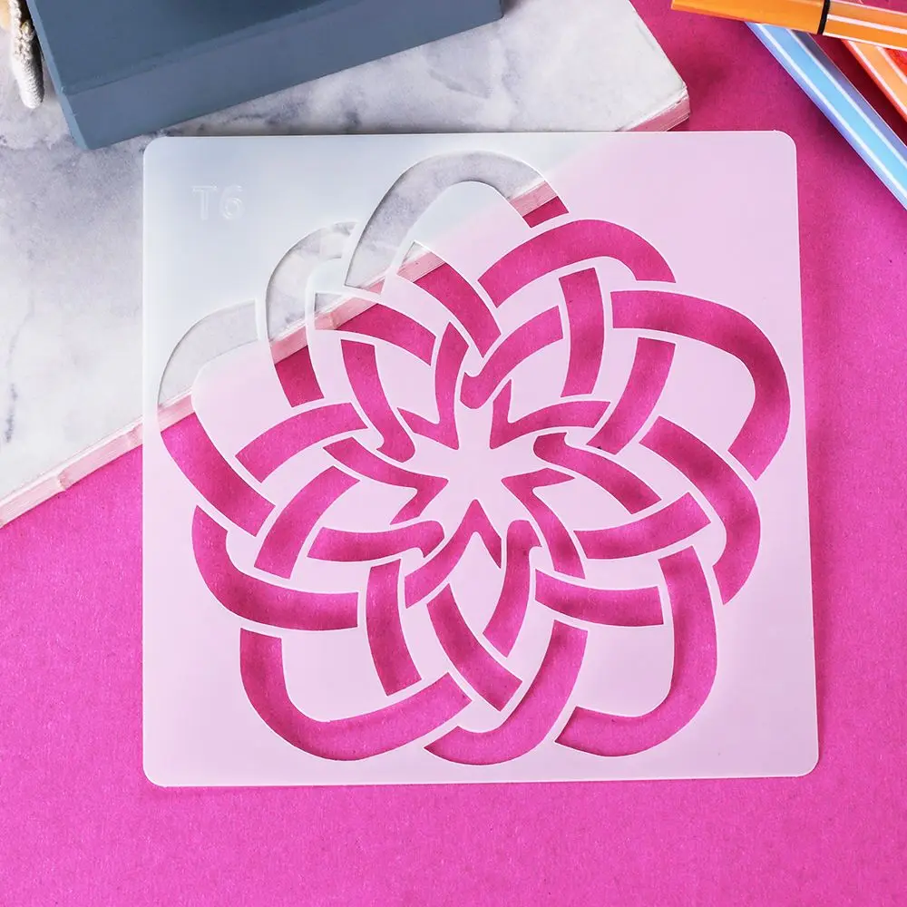 Hot Stamp Album Decorative Embossing Layering Stencils Scrapbooking Painting template Mandala Auxiliary