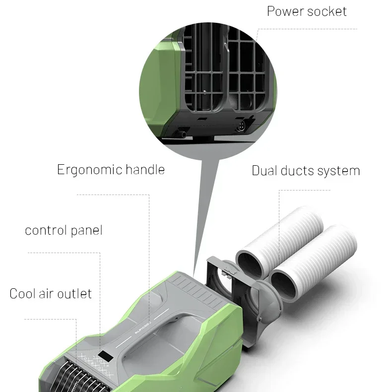 CA3000 small  dc compressor Good Selling Portable Air Conditioner Mini portable camping Tent Air Conditioner