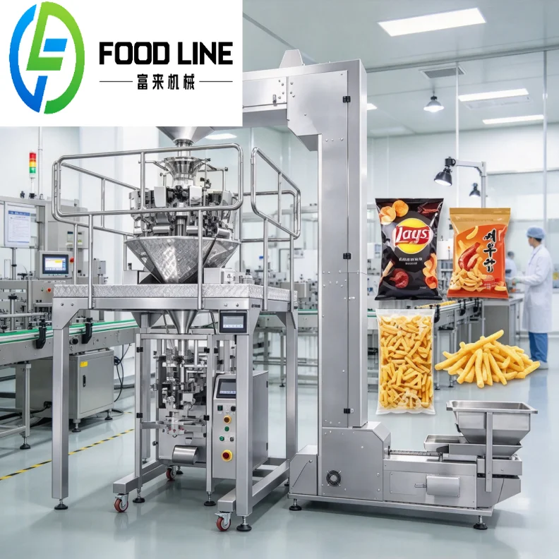 Pneumatic Vertical Packaging Machine CE Certified Automatic Wrapping Equipment for Food Nut Snack Chemical Plastic Bag Packing