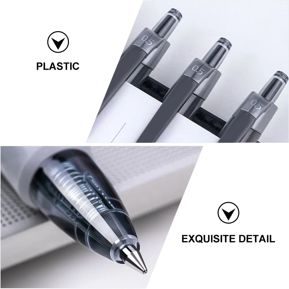 

12 шт. гелевые ручки 0,5 мм, черные чернила, гладкое письмо, без утечек, шарик из карбида вольфрама для офиса, школы, канцелярские принадлежности, подпись, студент