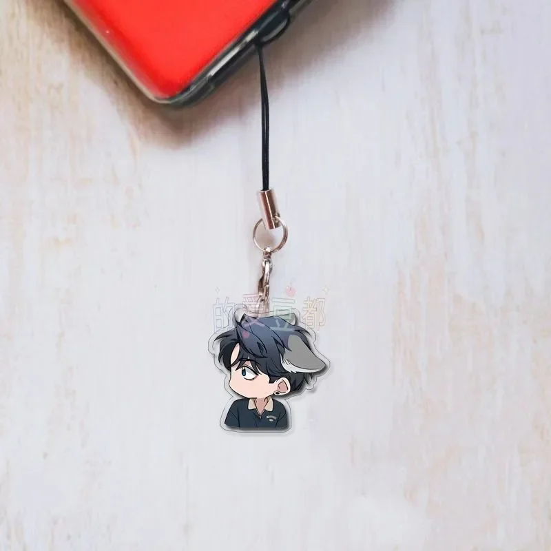 Manga Sketch Mobile Phone Lanyard Lee Joobin Choi Ilkyung Korean BL  Manwha Acrylic Pendant Kawaii Straps Hanging Rope Ornament