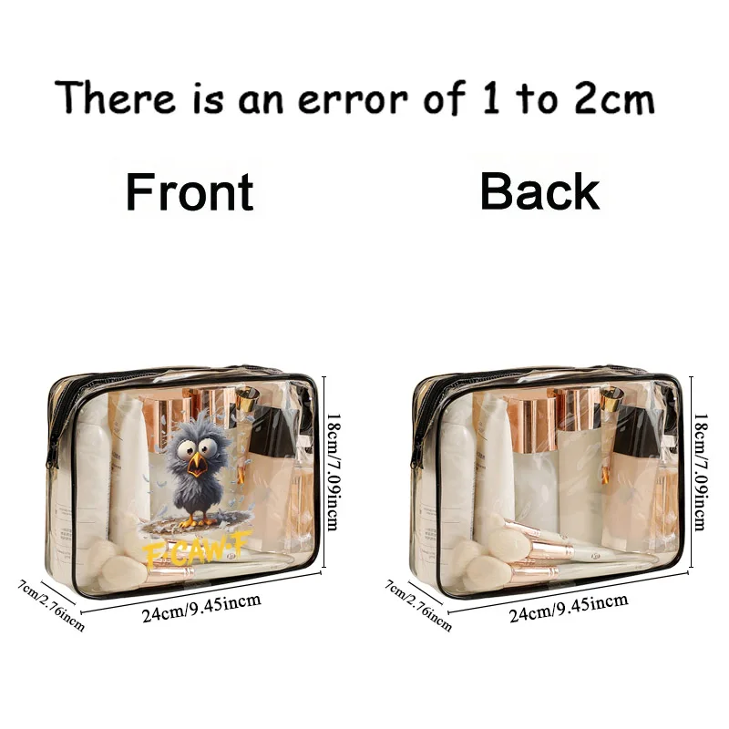 2026 جديد F-CAW-F الدجاج Harajuku الحيوان المرأة حقيبة غسيل PVC وحقيبة مستحضرات التجميل البلاستيكية هدية حفلة رائعة هدية السنة الجديدة هدية عيد ميلاد #6