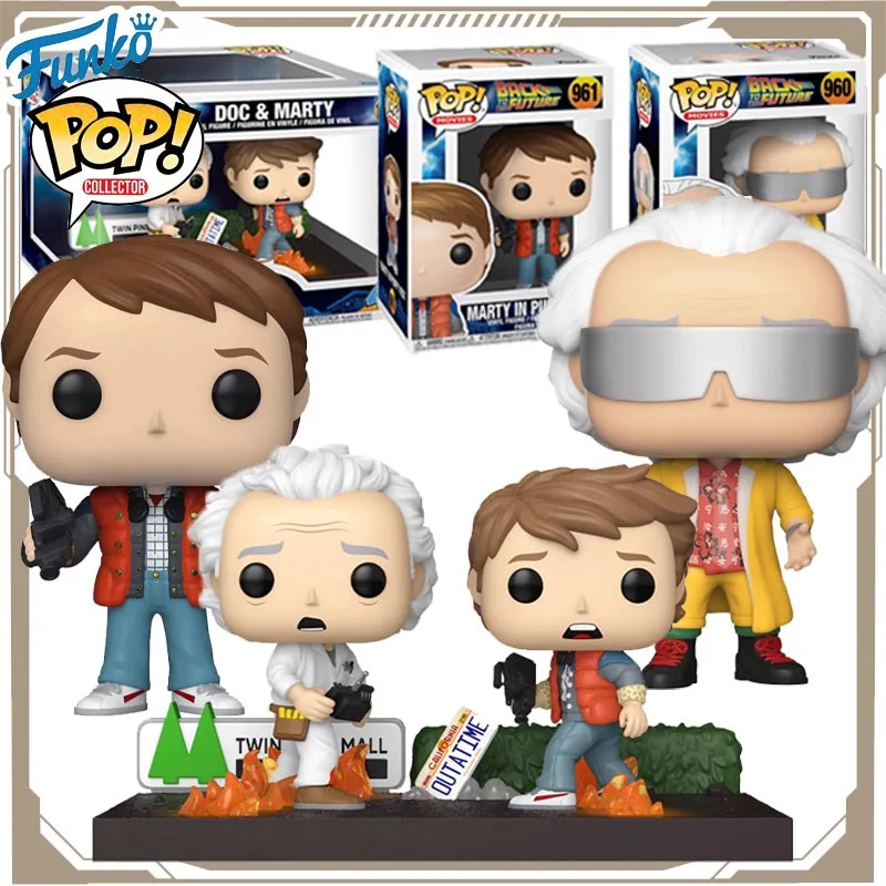 

Funko POP Original Back To The Future Anime Figure Dr. Brown MARTY Action Figure Toys for Boys Girls Kids Gift Model Ornaments