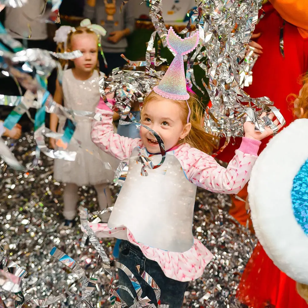 

4 шт. праздничных колпаков в виде хвоста русалки, аксессуары для вечеринок, реквизит для фотосессий, с эластичной лентой, удобная посадка, реквизит для фотосессий