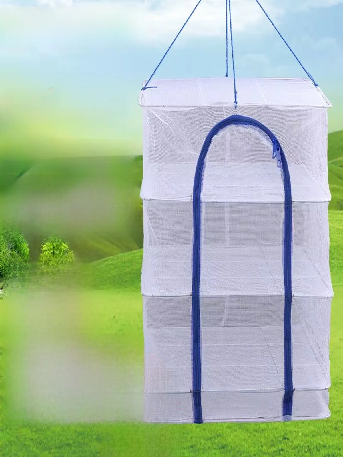 Filet à Drng blanc Fi, Cage Anti-mouche, panier à légumes multicouche, usage domestique, outil de Drng pour patate douce, stockage extérieur Ra