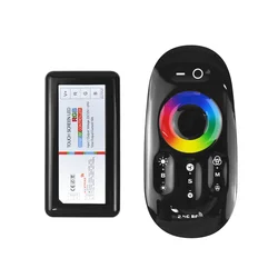 LED Light Strip Controller 2.4G Touch Remote Control Set Pack DC5V12V-24V 6A/CH Dimmer CCT RGB RGBWC Home Commercial Lightweight