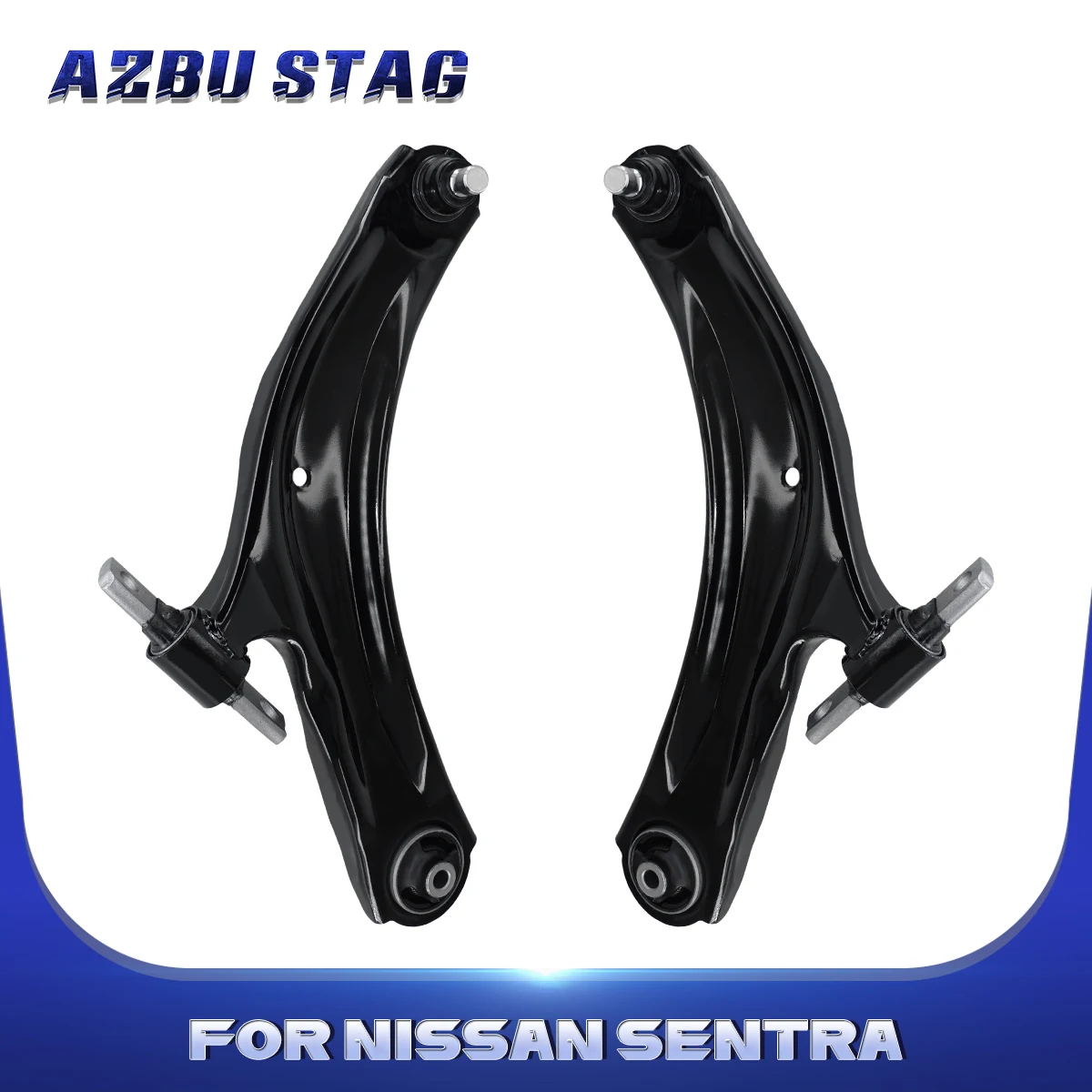 AzbuStag 2Pcs Front Lower Left Right Control Arm Suspension Kit for NISSAN SENTRA 2007 2008 2009 2010 2011 2012 54500ET000