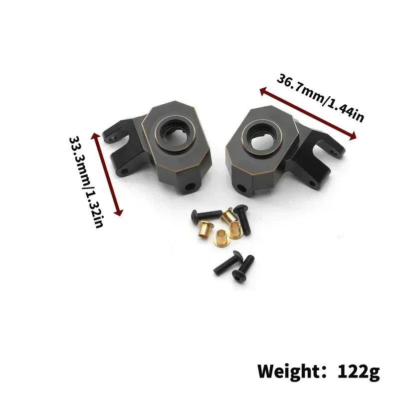 Rivestimento nero In Ottone Sterzo Anteriore Tazza Dello Sterzo per Axial SCX10 PRO 1/10 RC Crawler Auto Parti di Aggiornamento Accessori