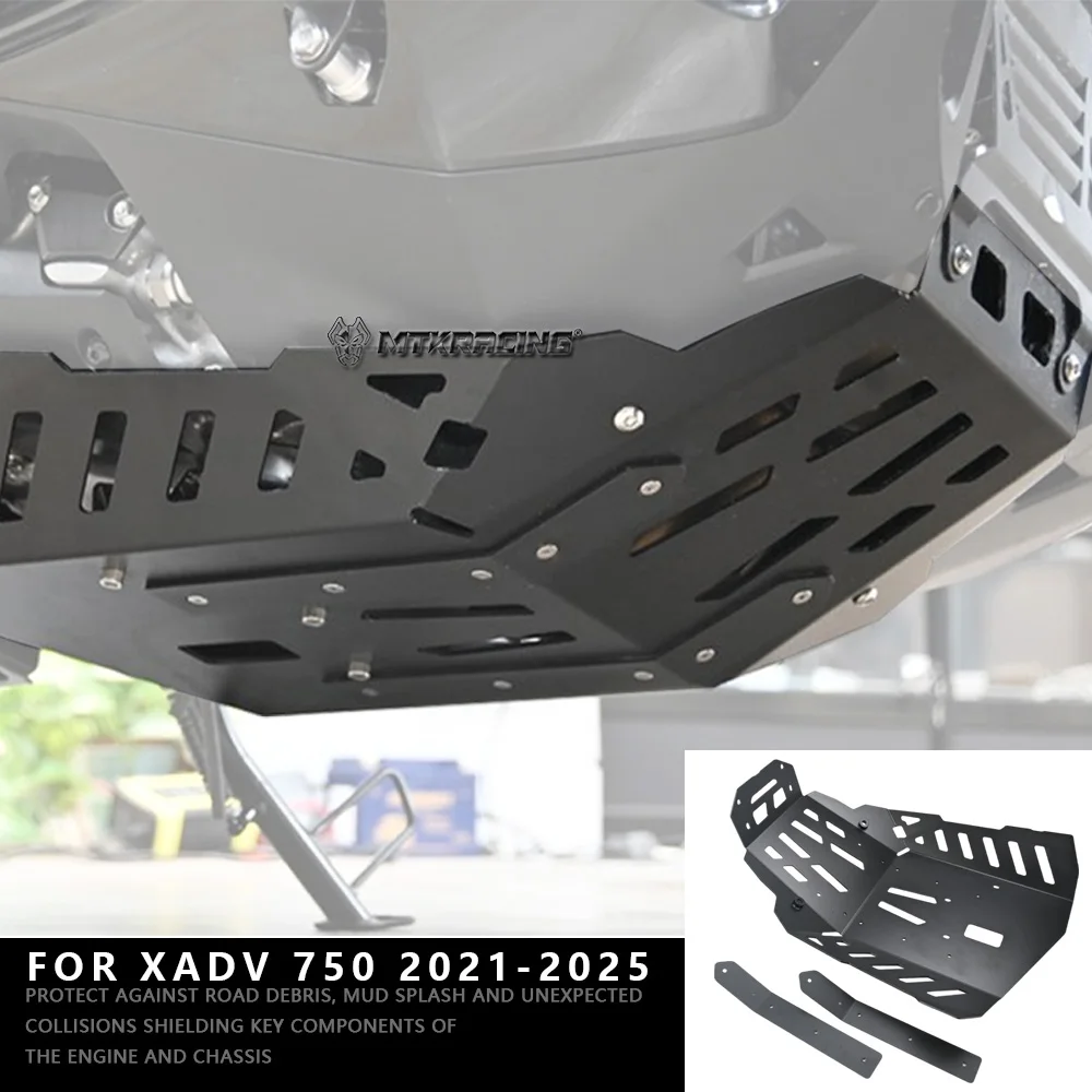 MTKRACING For XADV 750 2021-2025 Motorcycle Engine Chassis Guard Skid Plate Protector Cover