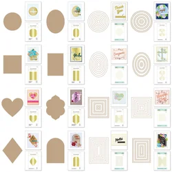 New Shape Collection Metal Cutting Dies Hot Foil for DIY Making Card Scrapbook Embossed Album Craft Supplies Template Decoration