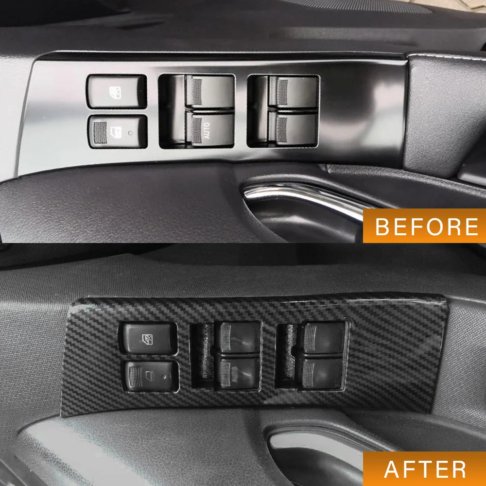 

4 шт. цветная крышка панели подъема окна из углеродного волокна для ISUZU D-MAX MU-X 2012 2013 2014 2015 2016 2017 2018 2019