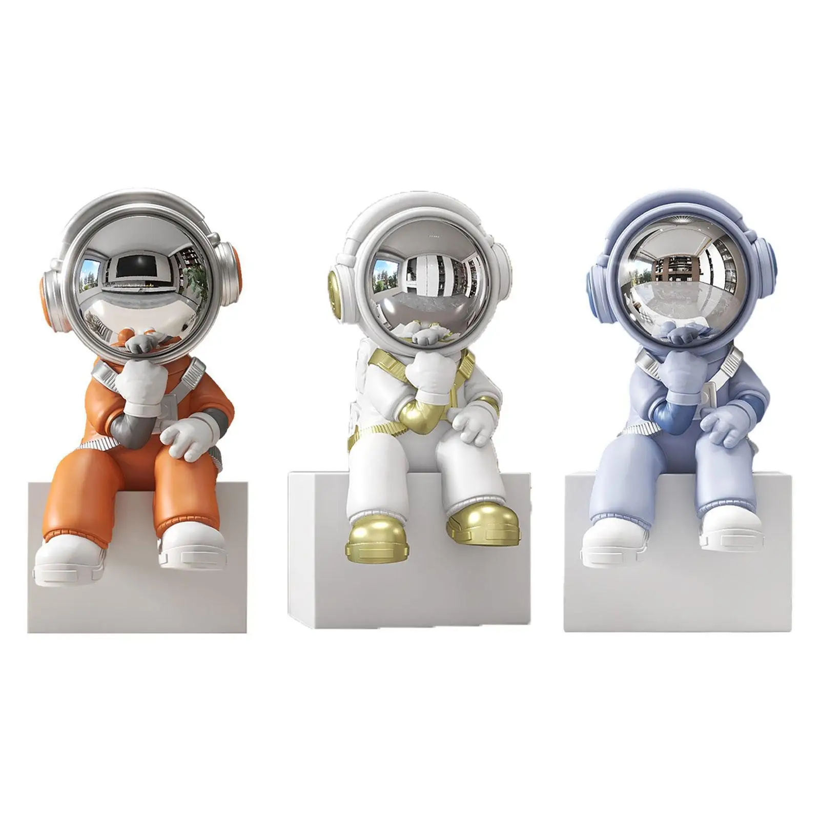Astronaut Standbeeld Creatief Desktop Decor voor Woonkamertafel