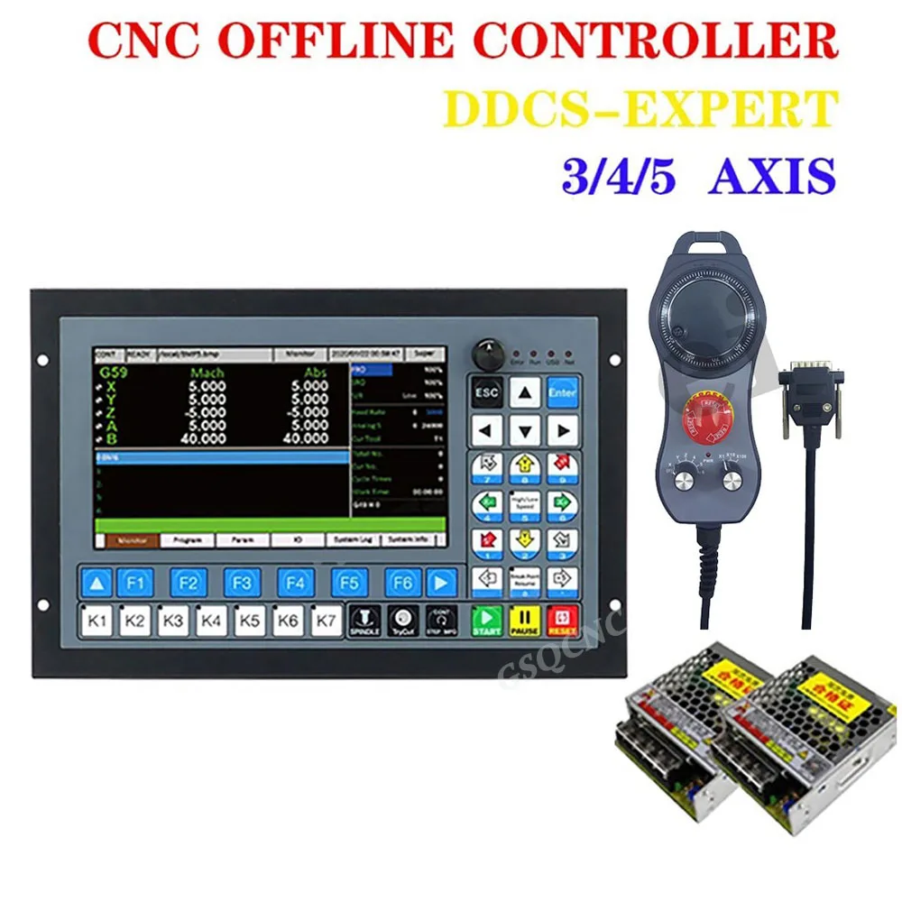 

CNC DDCS EXPERT 3/4/5 axis independent offline controller, support closed-loop stepper servo/ATC controller, replace DDCSV3.1