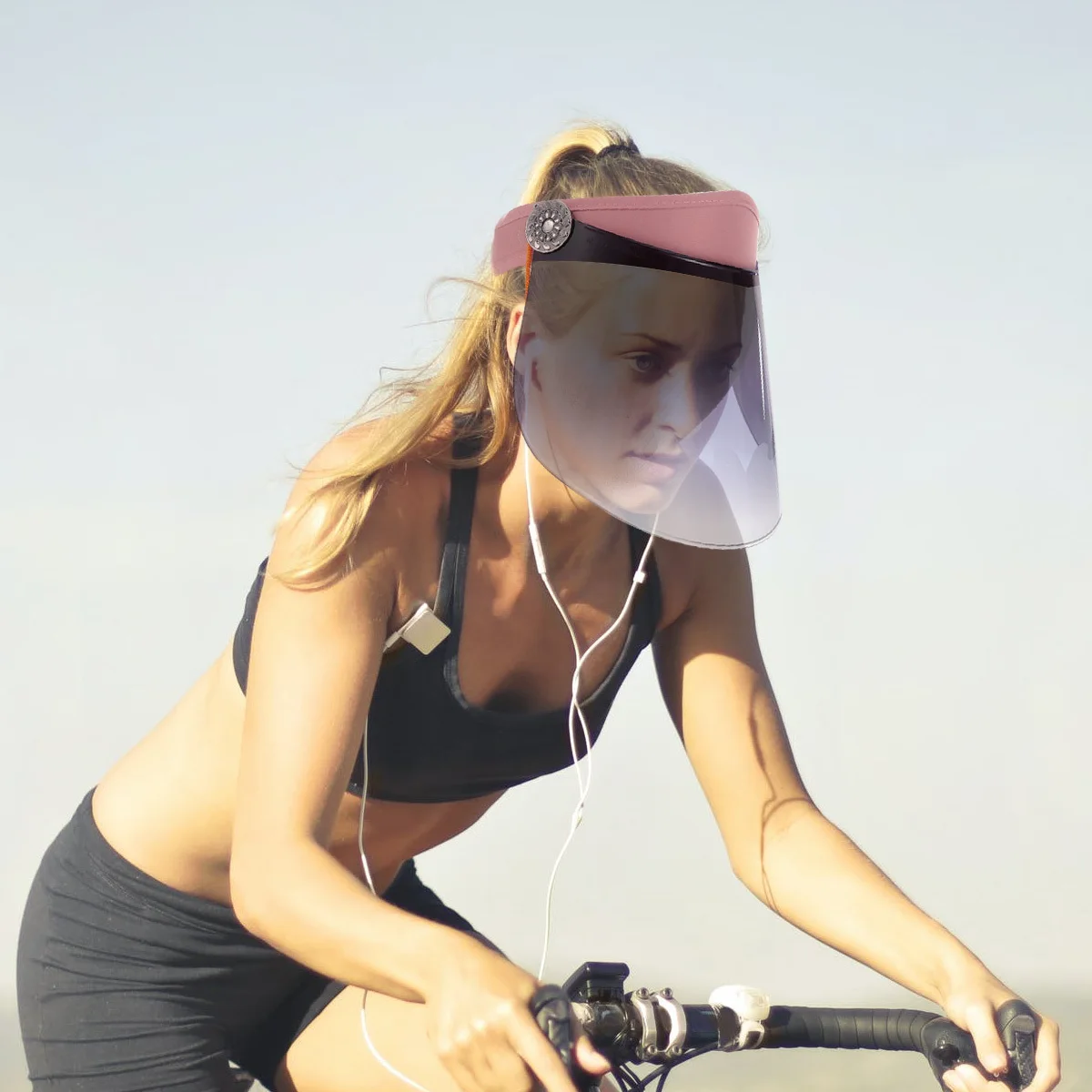 

Sun Protection Hat Windproof Empty Design Breathable Face Cover Outdoor Transparent Cap For Fishing Cycling Camping