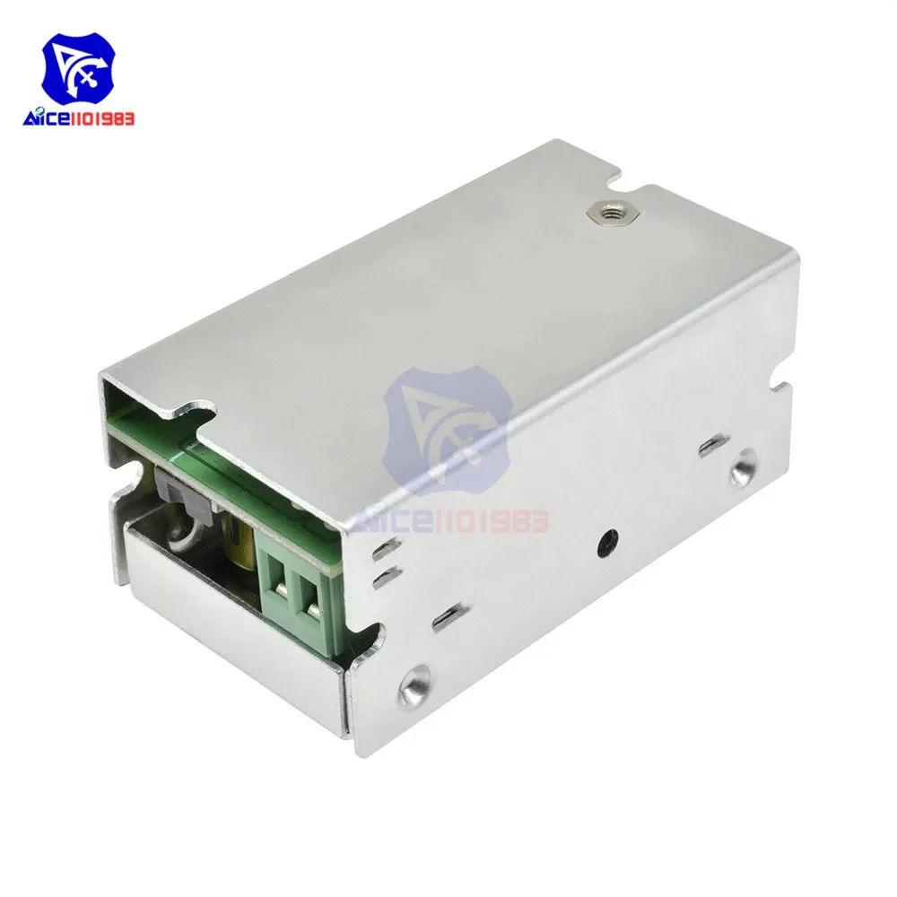 diymore DC 60V 15A 200W DC-DC 8-55V to 1-36V Step Down Converter Buck Power Supply Module Adjustable Voltage Regulator with Case