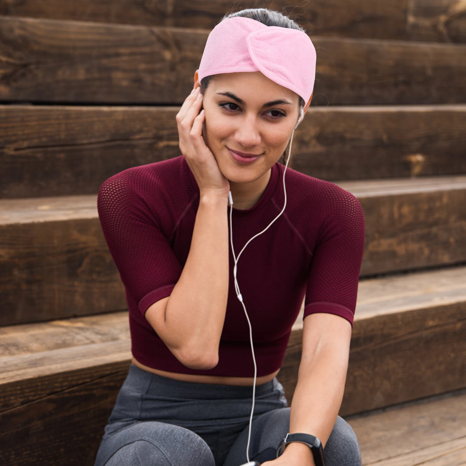 

3Pcs Dry Hair Towel Makeup Headband for Women Sports Yoga Shower Face Washing Cotton Fiber Elastic Hair Band Comfortable