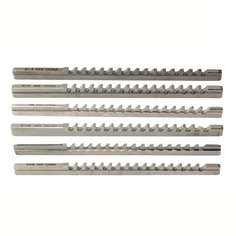 Brocha de chavetero HSS A B C D E tipo empuje tamaño métrico 2/3/4/5/6/8/10/12/14/16/18mm herramienta de corte metalúrgico para máquina enrutadora CNC