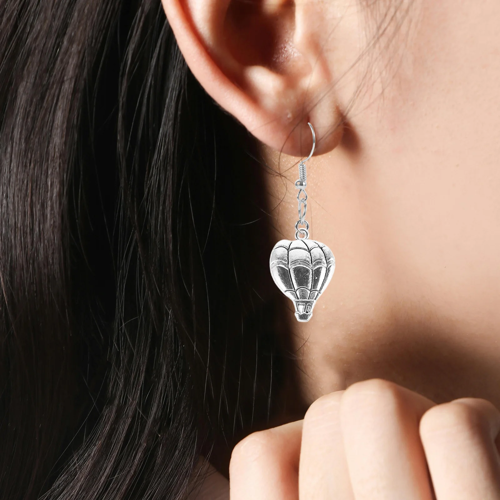 

10Pcs Alloy Hot-Air Balloon Shape Pendants Charms DIY Jewelry Making Necklace Bracelet Craft Keychain Accessories