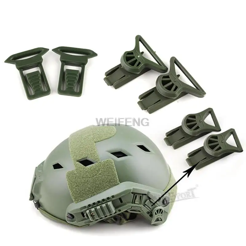 1 Pairs Goggle Swivel Clips FMA Fast Helmet Side Rails Airsoft  Helmet Plastic Side Mount Paintball Helmet Accessories