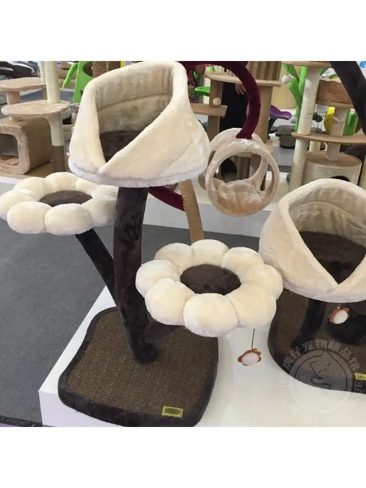 2023 New Sisal Flower Cat Climbing Frame Medium And Large Cat Jumping Platform Cat Litter Grinding Claw Cat Scratching Post