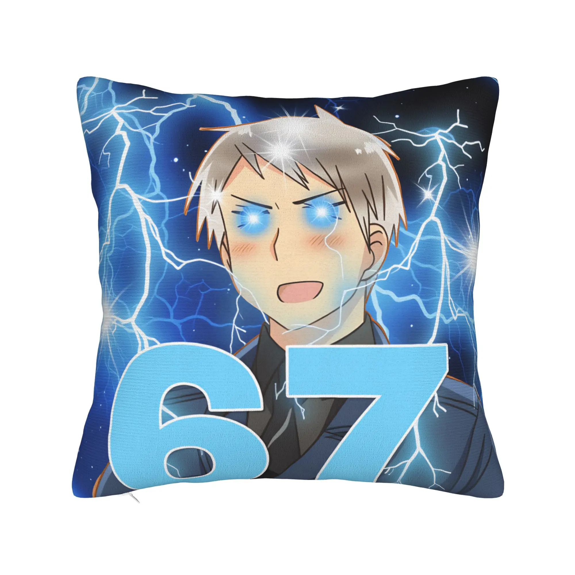 APH Hetalia Anime 67 meme Pillow Case  Fashion Pillow Cover Soft Pillowcases For Sofa Car Home Decor