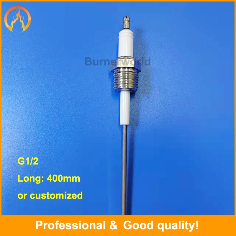 Burner ignition rod burner ignition needle spark plug ignition electrode high pressure ion probe induction detection needle