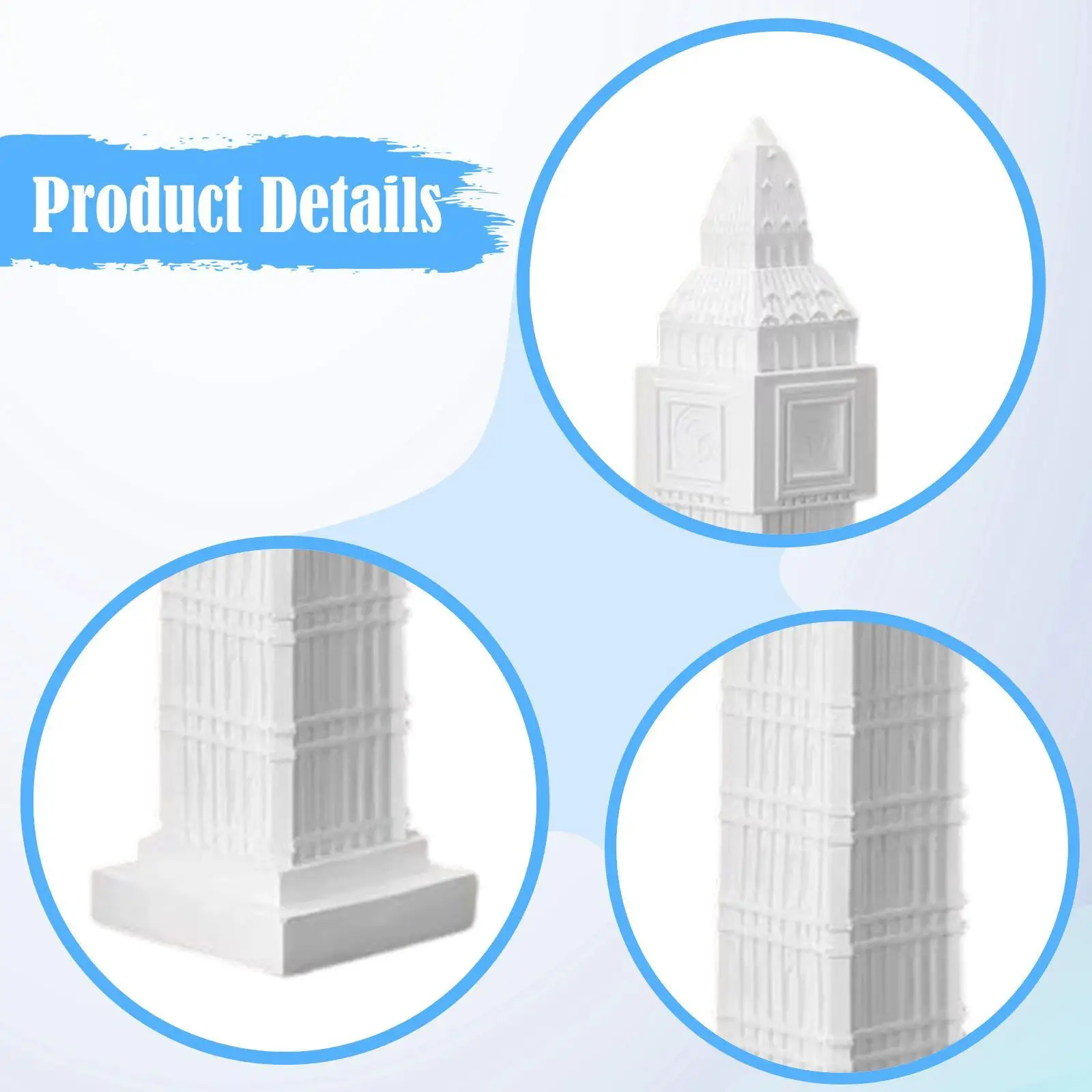 Modern Architecture Statue Resin Building Model Decorative Figure Ornament for Room Decoration and Housewarming Gift