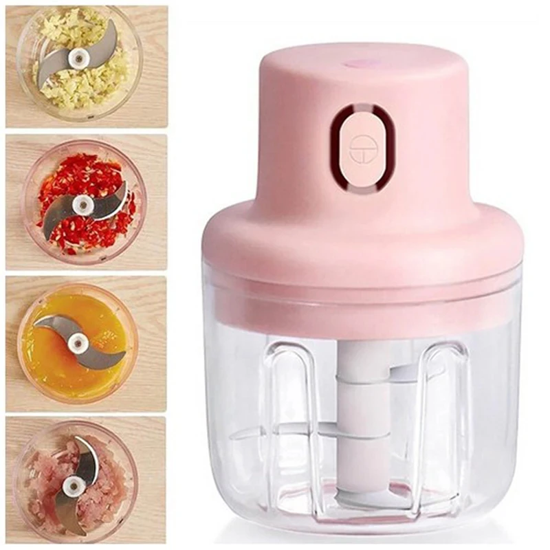 

Mini Electric Garlic Chopper Meat Grinder Garlic Masher Machine Sturdy Durable Crushed Ginger Vegetable Crusher Baby Food Maker