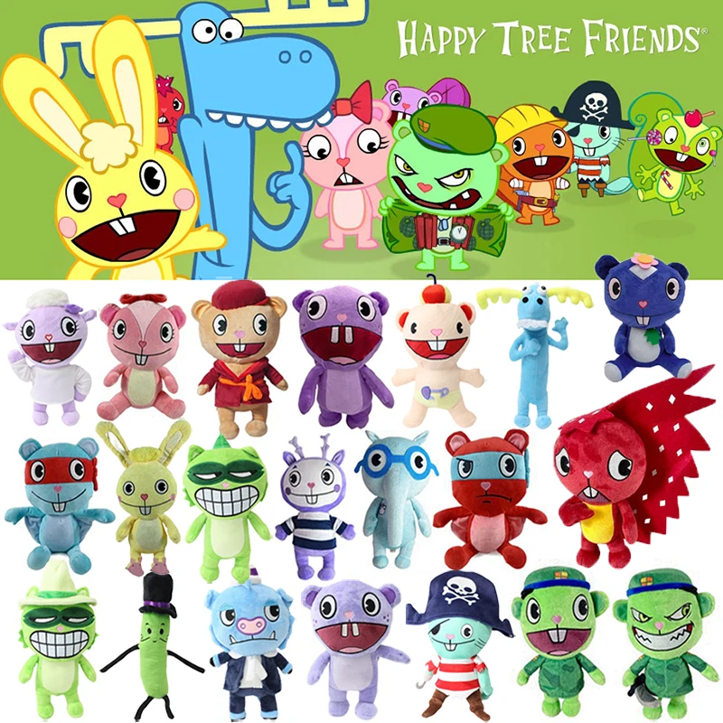 Happy Tree Friends Plush Toys Nutty Flippy Handy Flaky Shifty