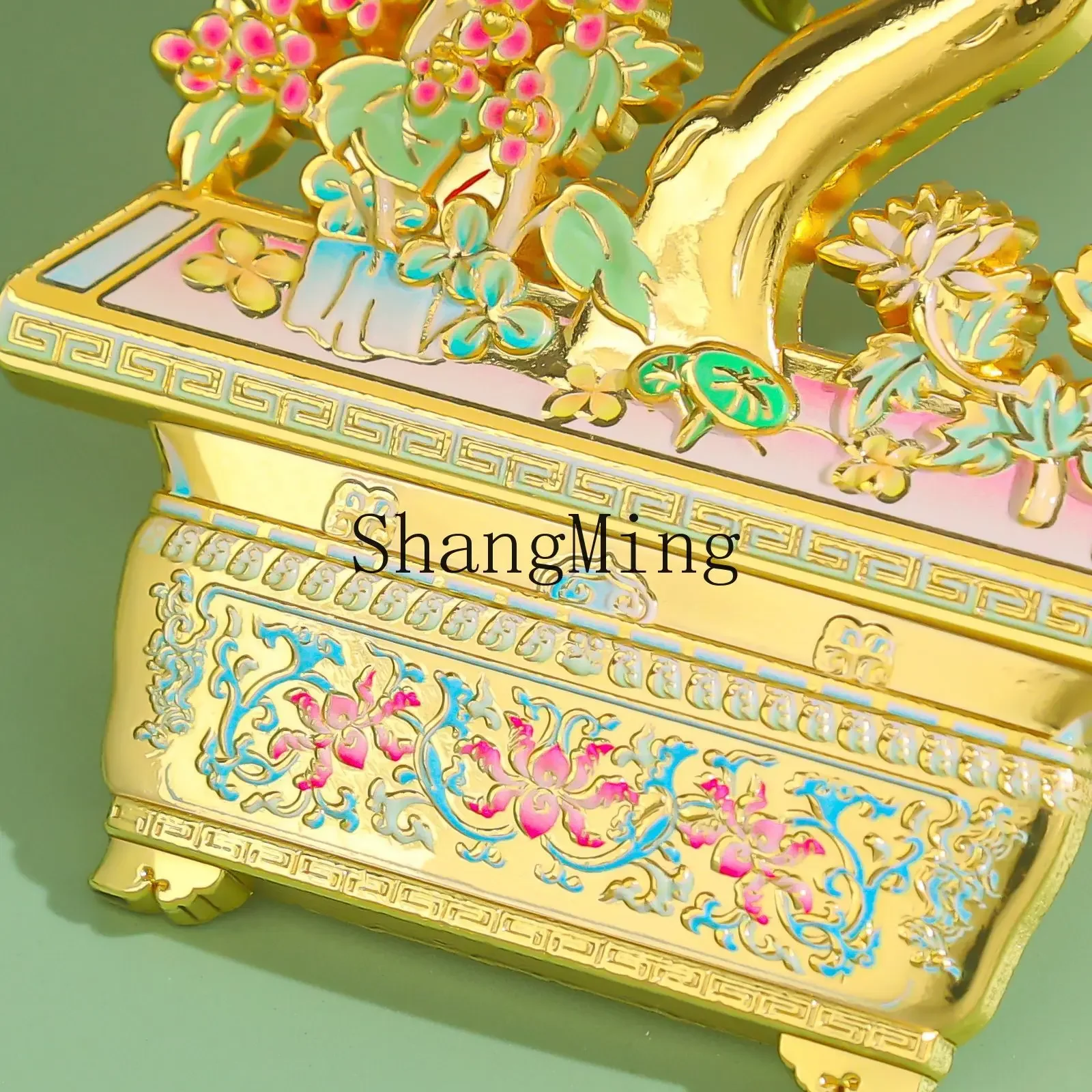 

CL Creative Metal Refrigerator Sticker Golden Branch Cinnamon Leaf Bonsai Merchandise Gift Shop Souvenir Teachers' Day Gift
