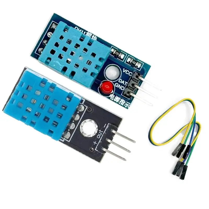 Inteligente 3pin KY-015 DHT-11 dht11 módulo sensor digital de temperatura e umidade relativa + pcb para arduino diy starter kit