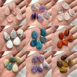 18X25MM Smooth Natural Amethysts Gem Stone Water Drop Pendant