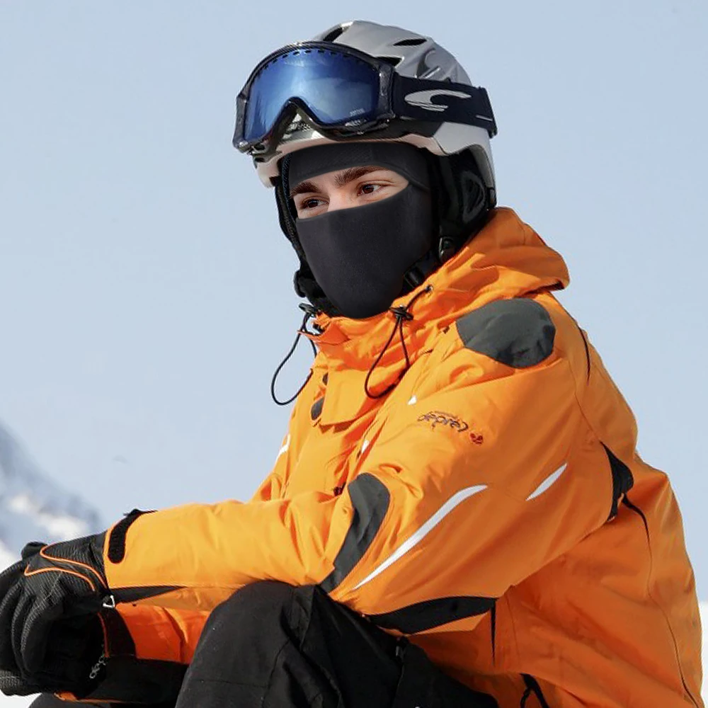 Winter Thermal Balaclava Cycling Full Face Mask Sports Ski Hiking Neck Warmer Gaiter Outdoor Bicycle Running Hood Cap Scarf Men