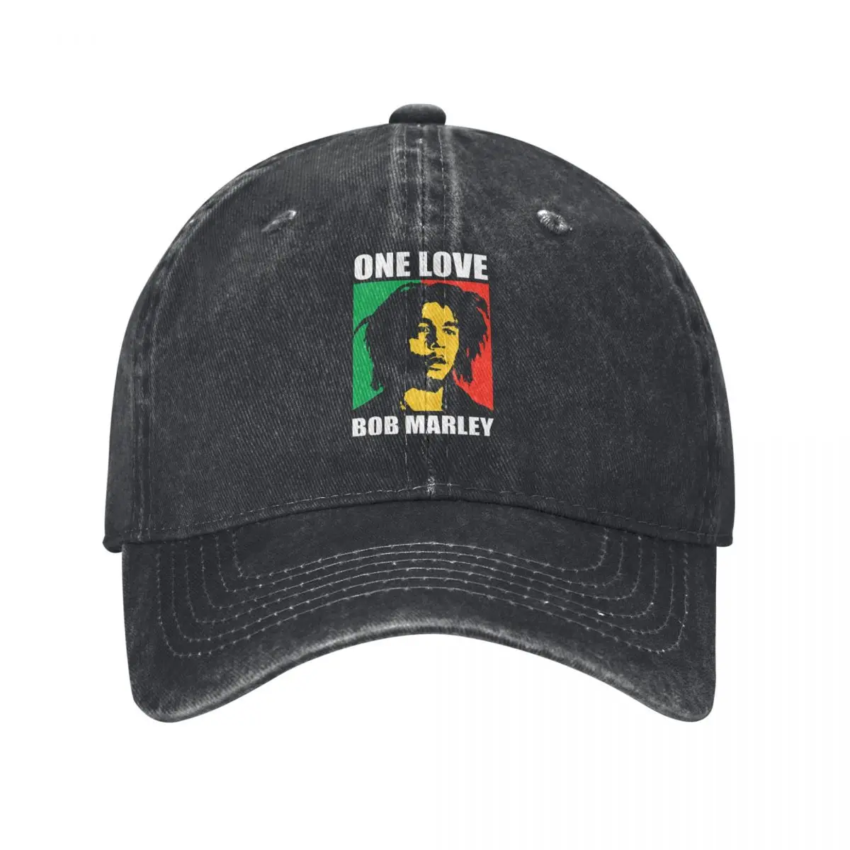 

Bob Rap Marleys Singer Hip Hop Punk Baseball Caps Vintage Distressed Denim Reggae Music Snapback Men Women Outdoor Workouts Hat