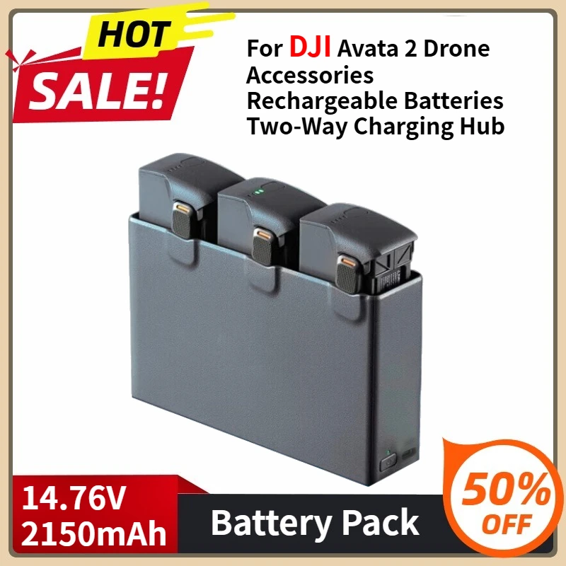 

New Intelligent Flight Battery for DJI Avata 2 Drone Accessories 14.76V 2150mAh Rechargeable Batteries Two-Way Charging Hub