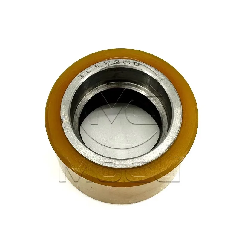 Amb155-370003-000 عجلة PU لـ Hangcha الفولاذ المقاوم للصدأ عجلة مساعدة الماس الصغير 70*40 عجلة الرافعة الشوكية #1