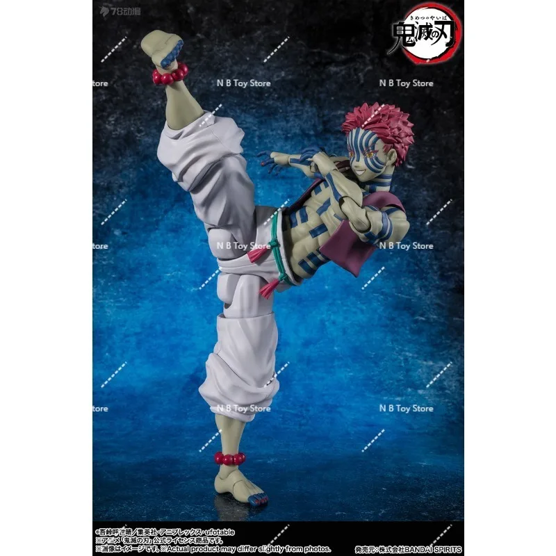 متوفر في المخزون الأصلي بانداي S.H.Figuarts Shf شيطان القاتل Akaza عمل الشكل أنيمي لعبة مجسمة هدية
