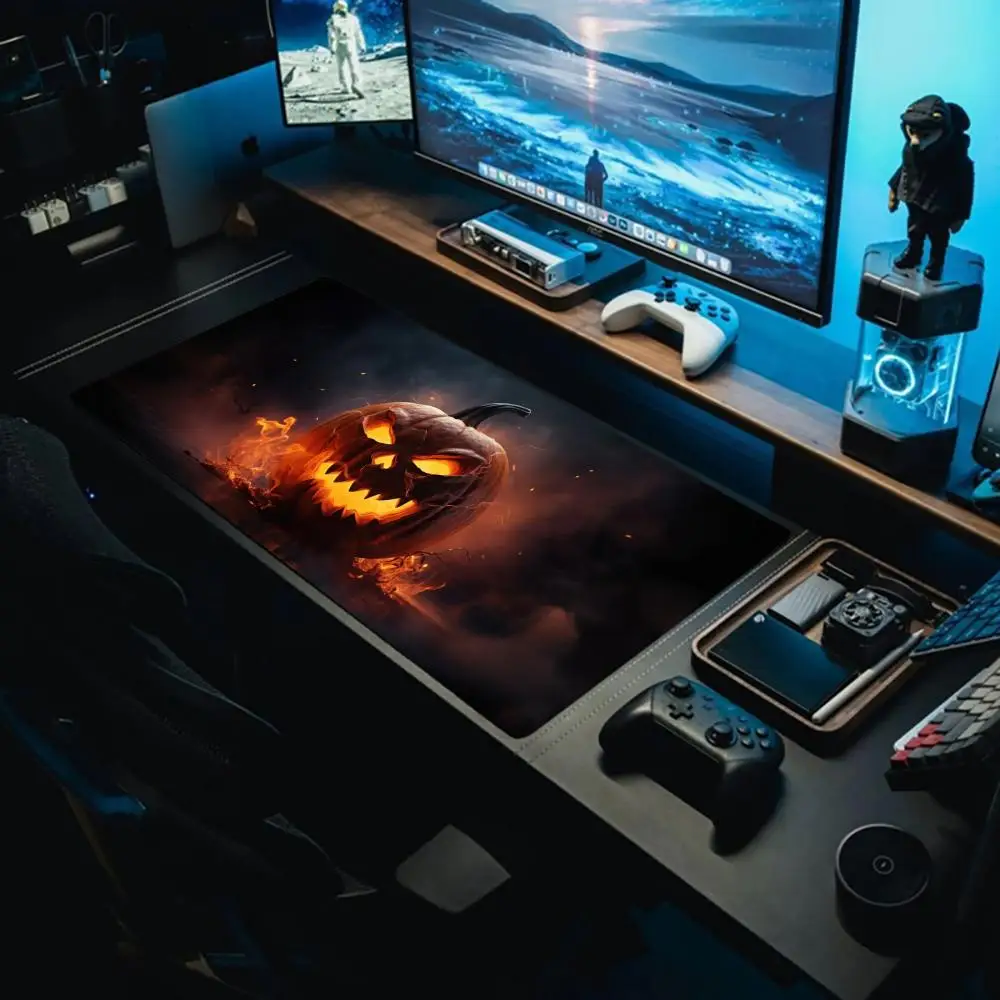 

Хэллоуин Карнавал Коврик для мыши Большой игровой коврик для мыши Клавиатура Gamer Резиновый против морщин Нескользящий большой коврик для мыши Нижний настольный коврик