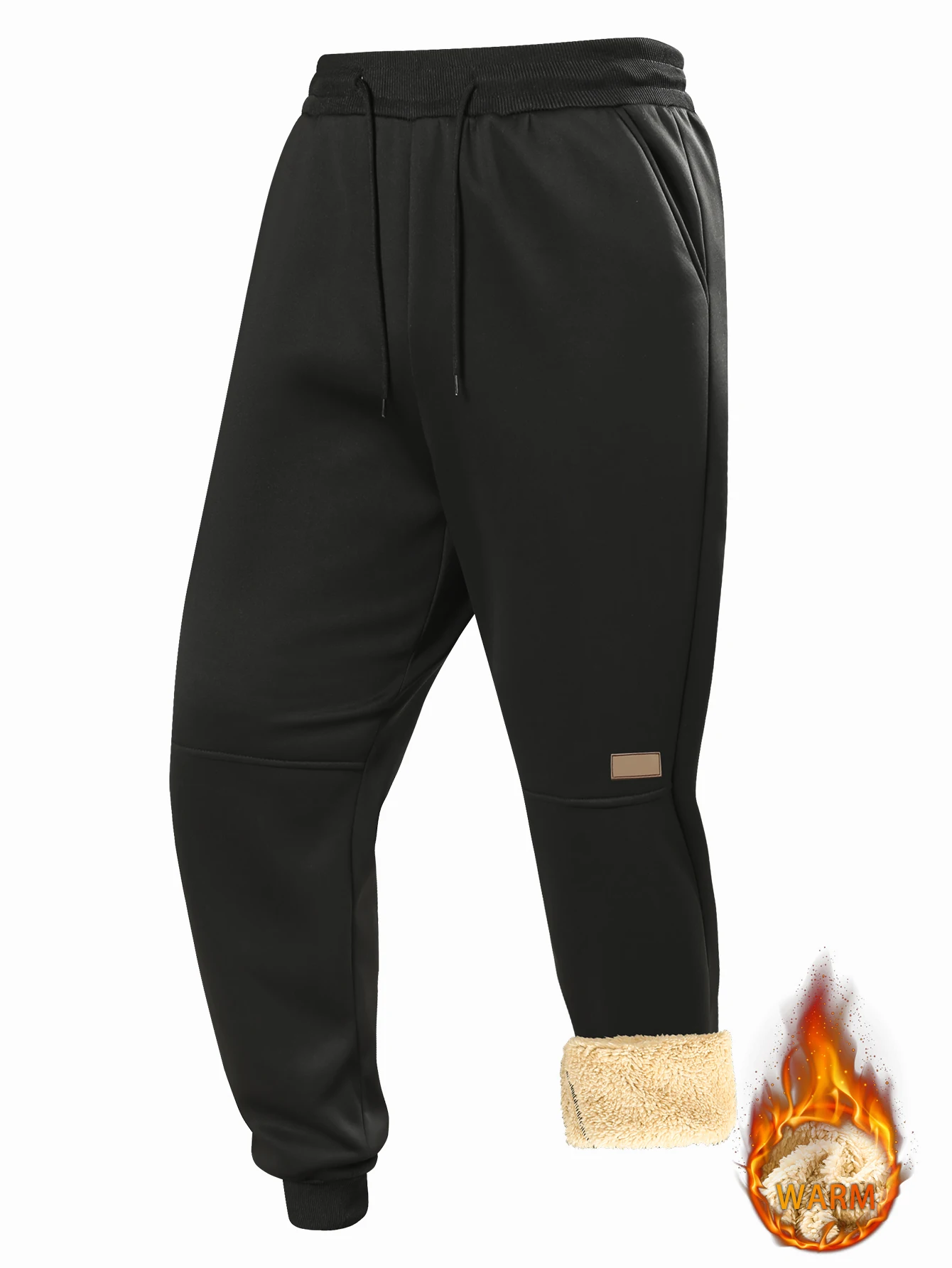 Men's Warm Lamb Wool Sports Sweatpants Autumn and Winter Thickened Fleece Pants for Men Outerwear Casual Joggers Trousers Male