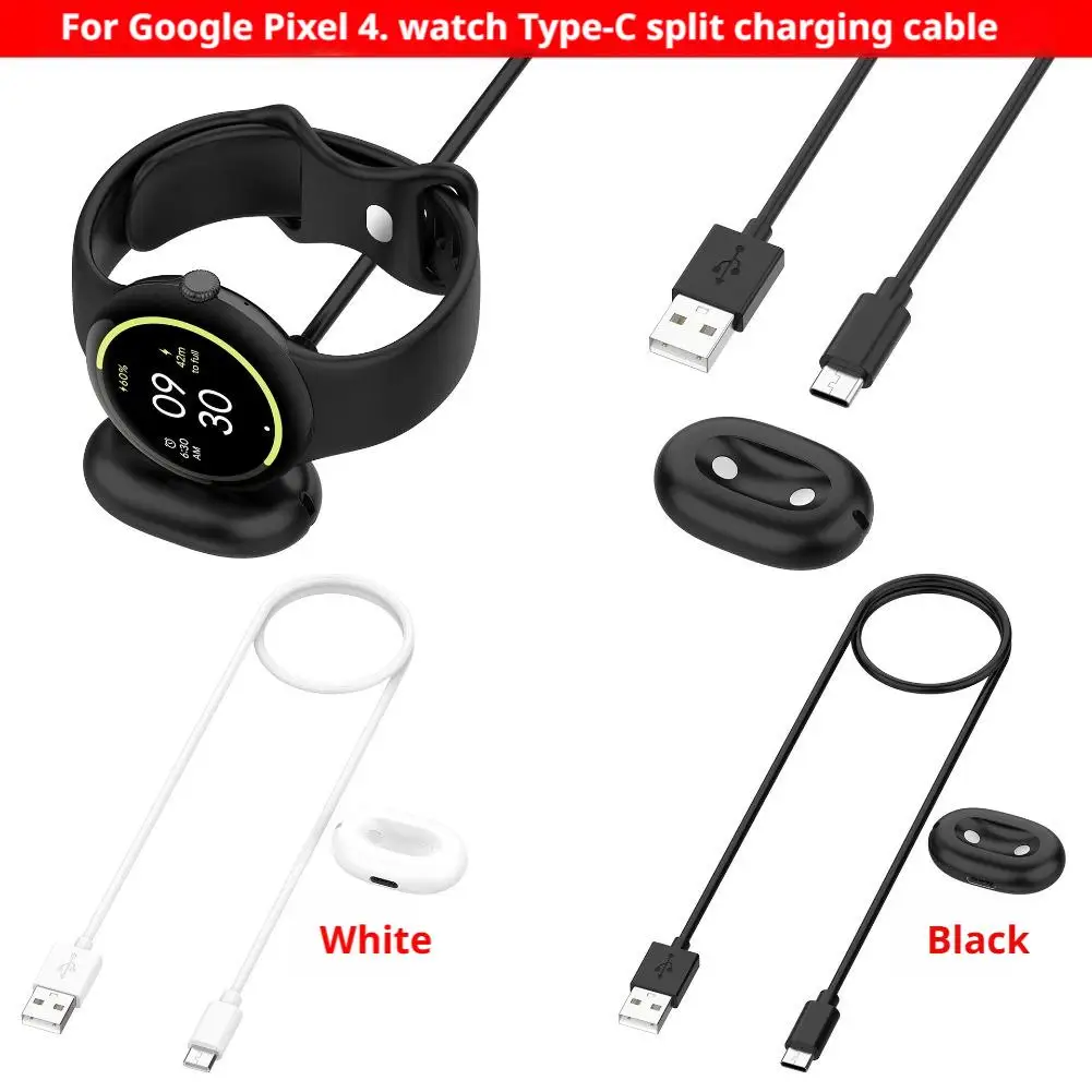 Magnetic Split Charging Cable for Google Pixel Watch 4  Type-C Adapter For Smartwatch Accessories