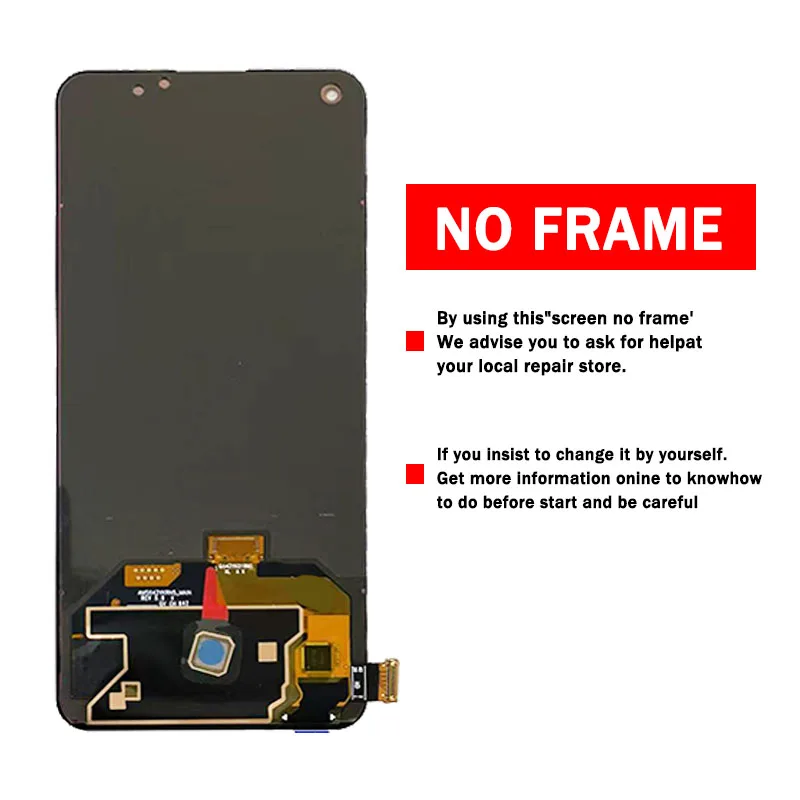 Super AMOLED for Oppo Reno 5 4G CPH2159 Lcd Display Touch Screen Digitizer for Oppo Reno5 5G PEGM00 LCD With Fingerprint