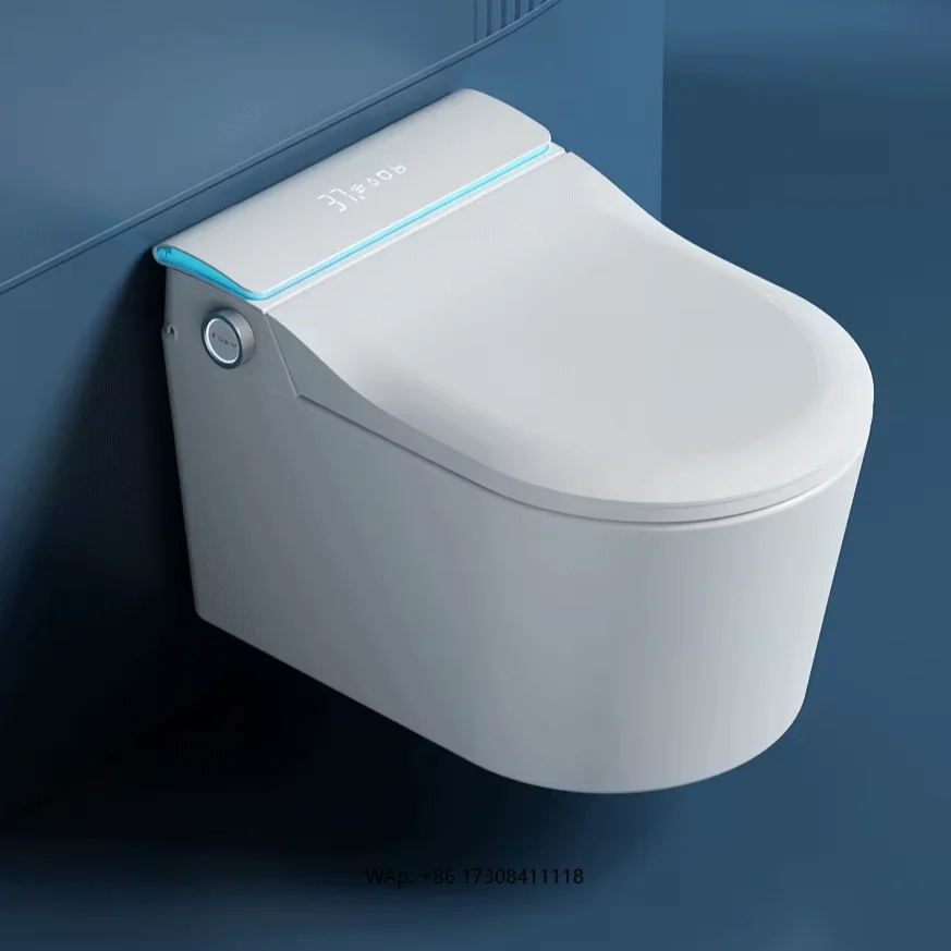 

Smart Wall-Mounted Toilet with Fully Automatic Integrated Hanging Embedded Water Tank Hidden Row Features
