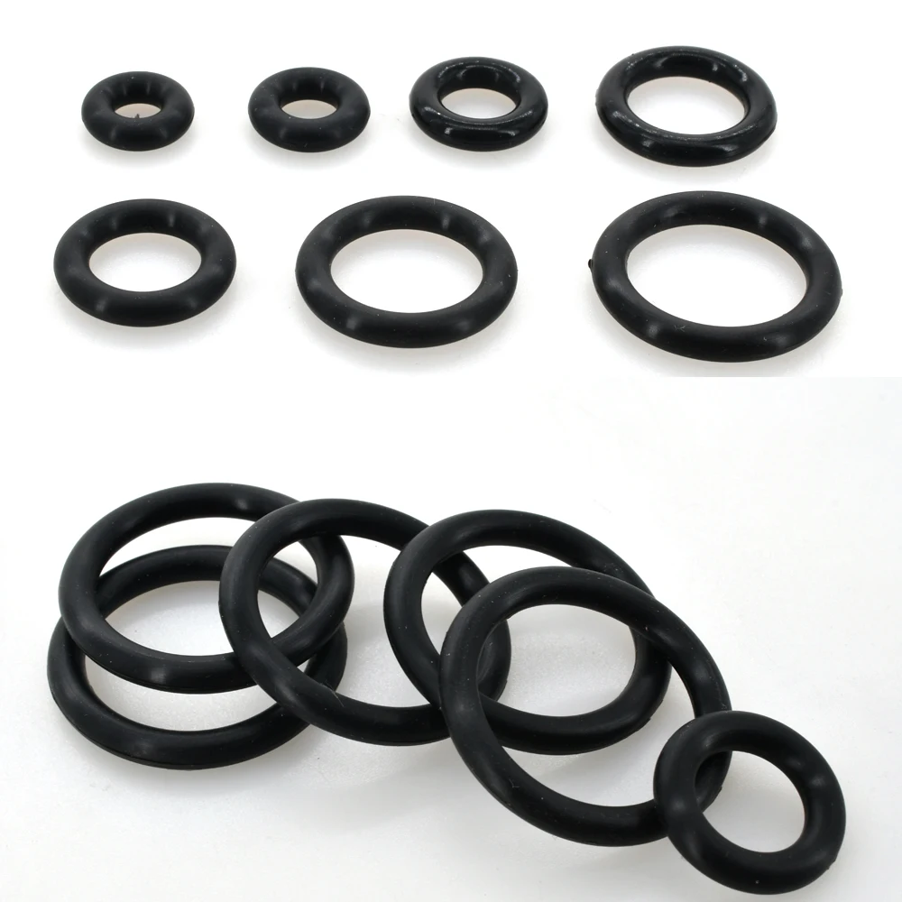 Black Silicone O-ring Set Sealing Gaskets Waterproof Washer High Pressure High Temperature Oring CS1 CS1.5 CS2CS2.5 CS3CS3.5 CS4